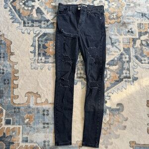 TopShop Moto Distressed Jamie Jeans 28 W 34 L